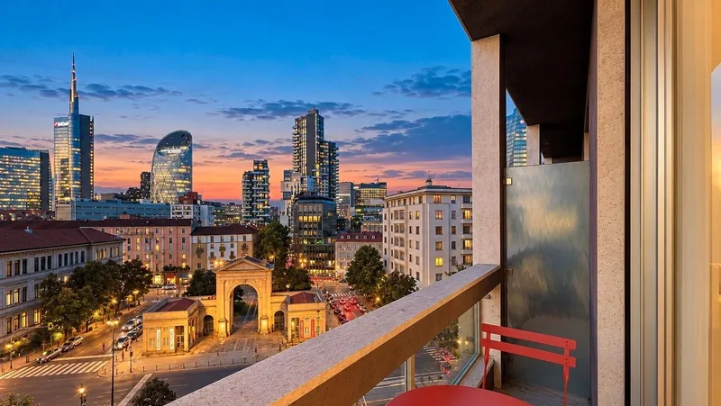 New studio flat in Porta Nuova, 7th floor with balcony